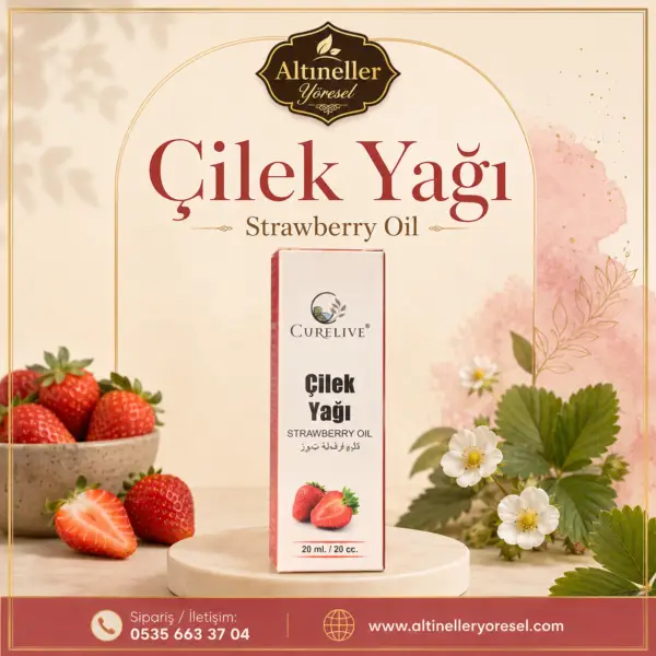 Curelive Çilek Yağı 20 ML